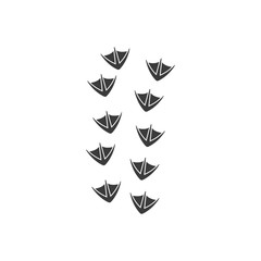 print of duck foot vector illustration design