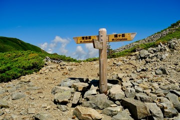 蝶ヶ岳 山頂