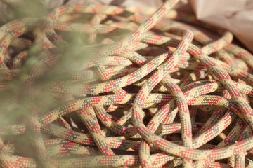 rock climbing rope, outdoor, cord for alpinism