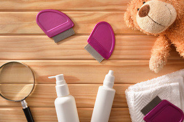 Treatment and prevention of lice in children with products top