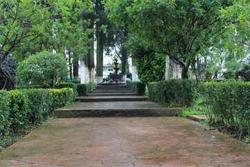 Parque en el pueblo de villa del carbón (Downtown park in Mexico)