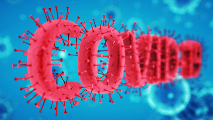 Fototapeta premium Covid-19 Coronavirus SARS-CoV-2 cell pandemic virus