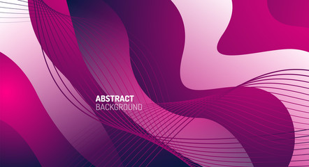 Wave pattern fluid gradients, abstract lines for Wallpaper, Banner, Background, Card, Book Illustration, landing page