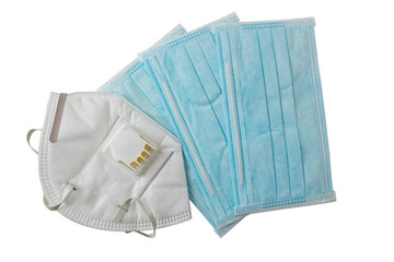 Protection respirator  for Filter face mask,safeguard With two types on white background