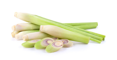 Lemongrass on a white background