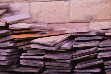 Old pile of tiles, Old tiles