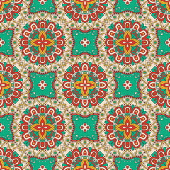 Seamless pattern. Vintage decorative elements