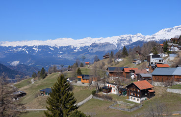 Fototapeta na wymiar Feldis/Veulden im Domleschg, Graubünden