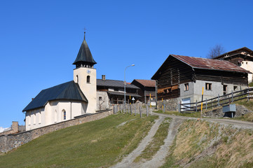 Fototapeta na wymiar Trans/Traun im Domleschg, Graubünden