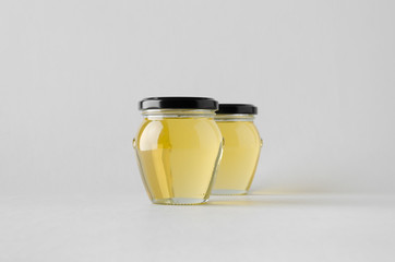 Honey Jar Mock-Up - Two Jars