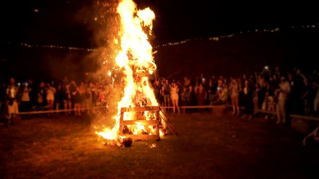 Traditional witch burning and spring welcoming ritual.