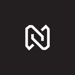 Simple N letter initial logo design