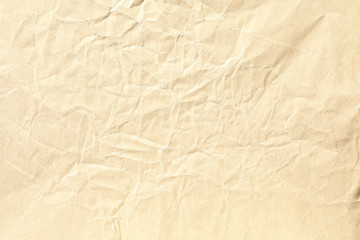 brown crumpled paper background texture