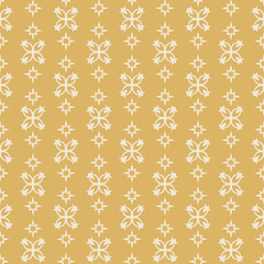 Gold decorative background geometric pattern. Textile design. Wallpaper texture, seamless pattern.