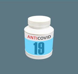 medicine in a jar for the cjvid-19 virus