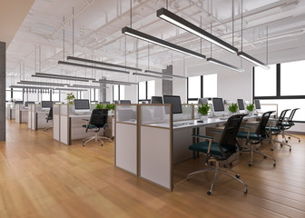 Fototapeta na wymiar 3d rendering business meeting and working room on office building