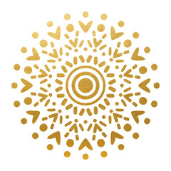 Beautiful Oriental Mandala - Golden Decoration Ornament - Vector