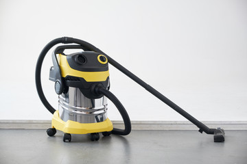 Professional vacuum cleaner in work.