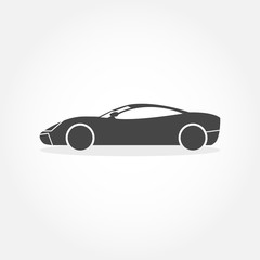 solid icons for car side view,vector illustrations