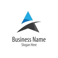 Letter a logo template