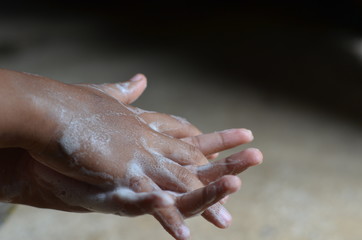 Fototapeta premium Hand Washing can kill germs, bacteria and viruses