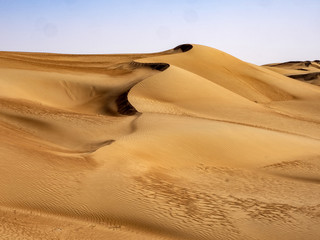 The wind makes the sand of the Omani desert a beautiful formation, Oman