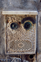 Funny face doorbell in Venice