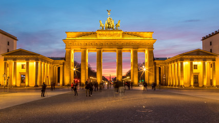 The Brandenburg Gate of Berlin at blue hour © Aurelien KEMPF-PIKSL
