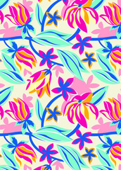 Cute pattern of small flowers. Cafe floral background Fashion template stylish for print. Floral decor and wallpaper.