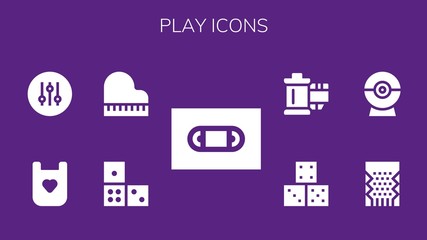 play icon set