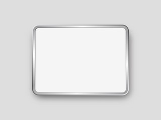 Tablet PC with blank screen mockup