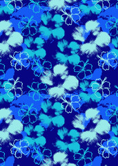 Cute pattern of small flowers. Cafe floral background Fashion template stylish for print. Floral decor and wallpaper.