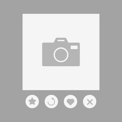 Photo mobile application interface design template