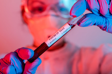 Doctor in protective wear in studio, Coronavirus COVID-19.