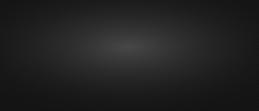 Black minimalist background with ribbed texture