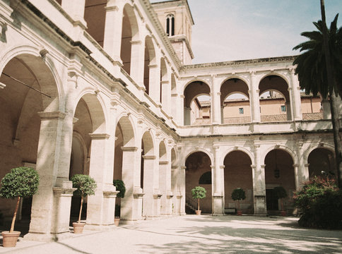 cloister of the monastery of the holy trinity