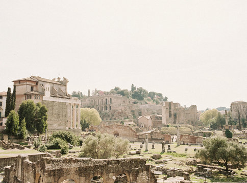 roman forum in rome italy