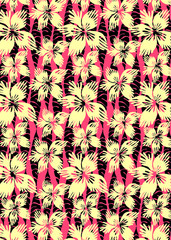 Cute pattern of small flowers. Cafe floral background Fashion template stylish for print. Floral decor and wallpaper.