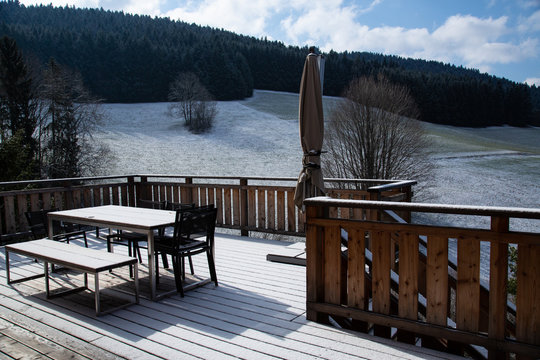 Neige en mars pendant le confinement