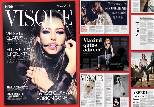 Fashion and Lifestyle Magazine Design Layout