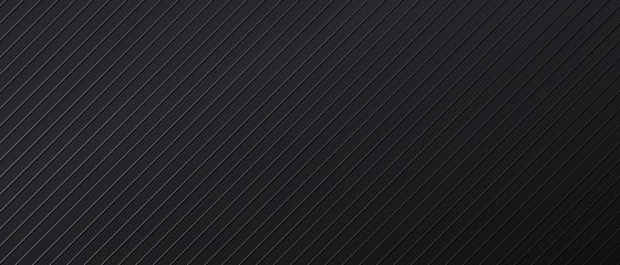 Black abstract backdrop with diagonal parallel lines