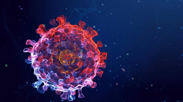 Coronavirus 2019-nCoV in electrone microscope