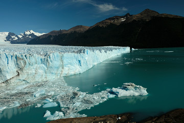 Lateral view of Perito Moreno Glacier, Patagonia
