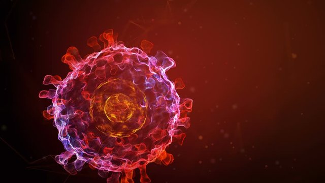 Coronavirus 2019-nCoV in electrone microscope