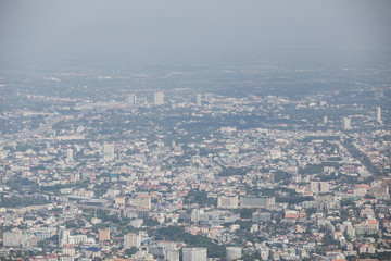 Image of smoke dust over Chiang Mai.