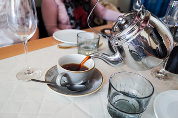 cup of tea and teapot