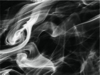 Abstract white smoke texture on black background