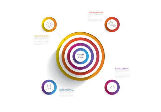 Simple Infographic Layout with 5 Elements