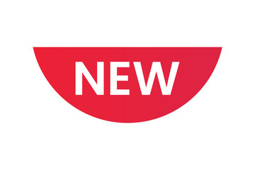 Red badge, labels or sticker, new tag.
