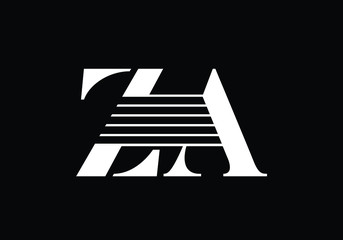 Z A Initial Letter Logo design vector template, Graphic Alphabet Symbol for Corporate Business Identity